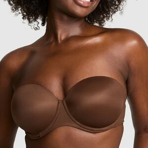 3277 NWT Victoria's Secret PINK Wear Everywhere Push-Up Strapless Bra Sz 32C